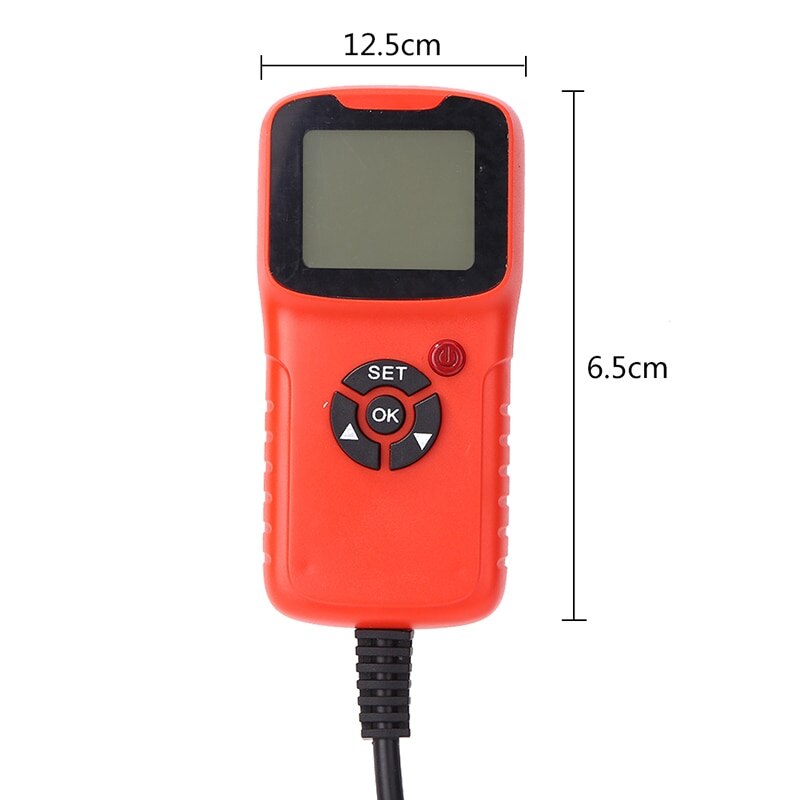 Digital 12V Car Battery Tester Vehicle LCD Battery Test Car System Test Diagnostic Tool Lead-acid Battery Diagnostic Instrument