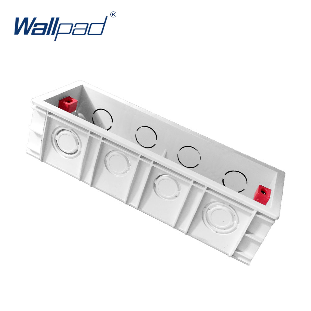 Mounting Lining Box for 197*72mm Wall Switch and Socket Wallpad Cassette Universal White Wall Back Junction Box