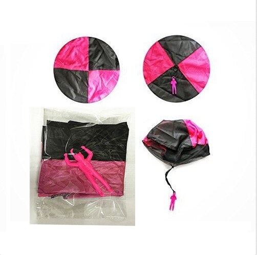 Hand Gooien Mini Spelen Soldaat Parachute Speelgoed Voor Kinderen Outdoor Fun Sport Kinderen Educatief Parachute Spel: Black