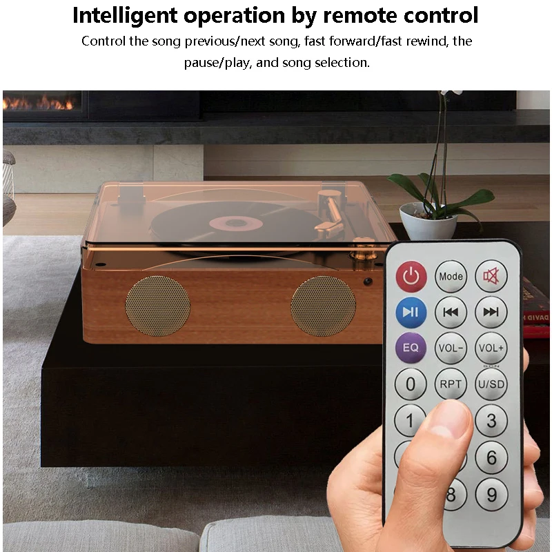 CD PlayerBluetooth 5.0Built-in SpeakerHIFI Portable Music PlayerBuilt-in SpeakerHigh-capacity BatteryInfrared Remote Control