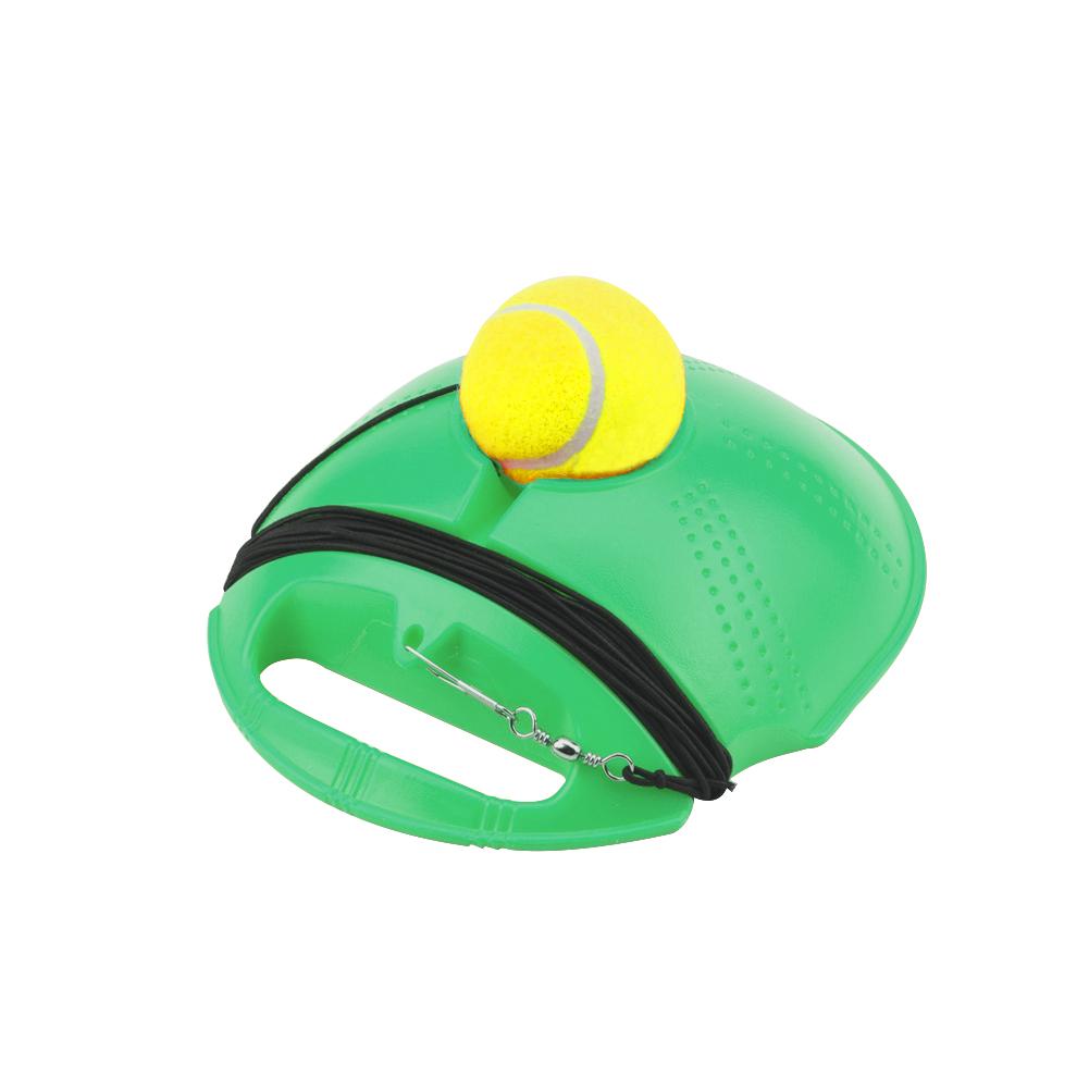 Tennis Training Rebound Ball Tennis Trainer Practice Training Tool Baseboard Sparring Device With Rope: Green