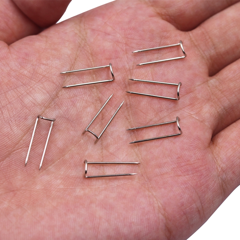 100/20 piezas alfileres de acero inoxidable, alfiler en U plateado para exhibición de joyería, apliques de colcha, alfileres de costura, aguja de coser, accesorios de costura