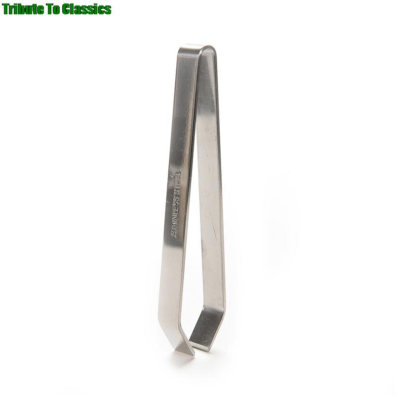 1 sztuk ze stali nierdzewnej szczypce Fishbone metalowe ryby depilator kuchnia Stubbs skubanie futro kości klip Tong zwierząt szczypce BBQ