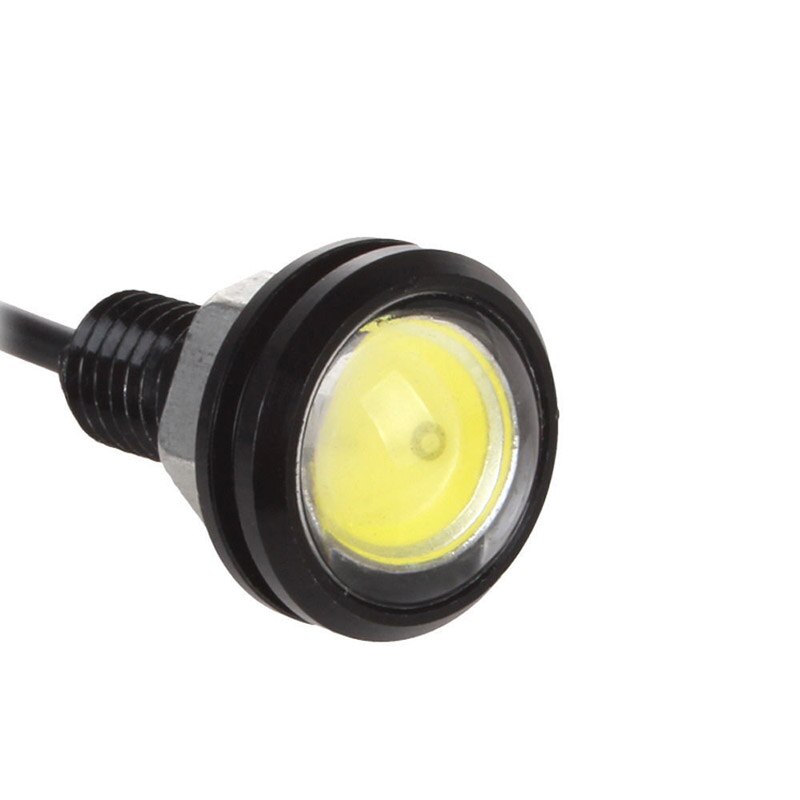 Motorcycle Signal Bulbs LED Eagle Eye Lights COB White Fog Light Reverse Turn DC 12V Water-proof