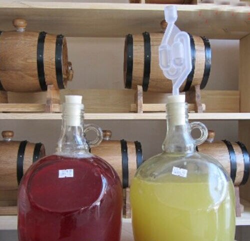 3pcs Bubbler Airlock - Demijohn Rubber Cork &amp; Air Lock - Beer Wine Cider Mead
