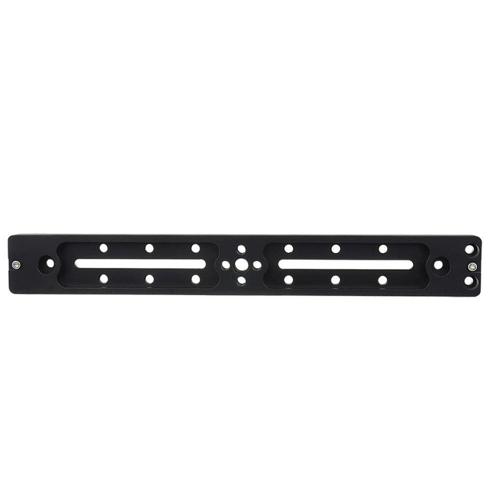 Haoge 300mm Multi-purpose Dual Dovetail Long Quick Release Extender Rail Sliding Plate for Camera Tripod Ballhead Clamp fit Arca