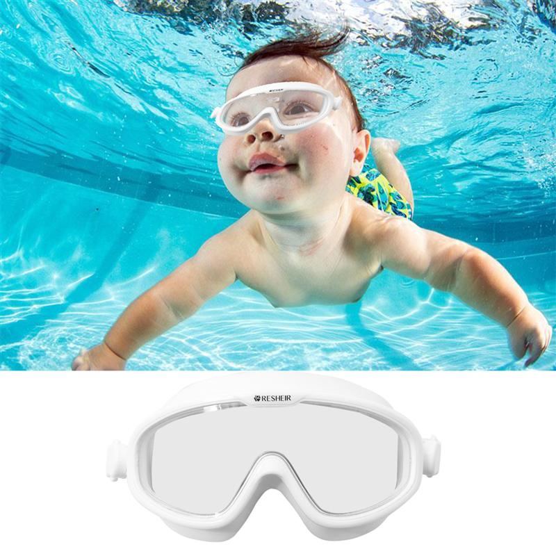 1Pc Child Swimming Goggles Anti-Fog Waterproof Kids Goggles Swimming Glasses With Earplug For Children (Black)