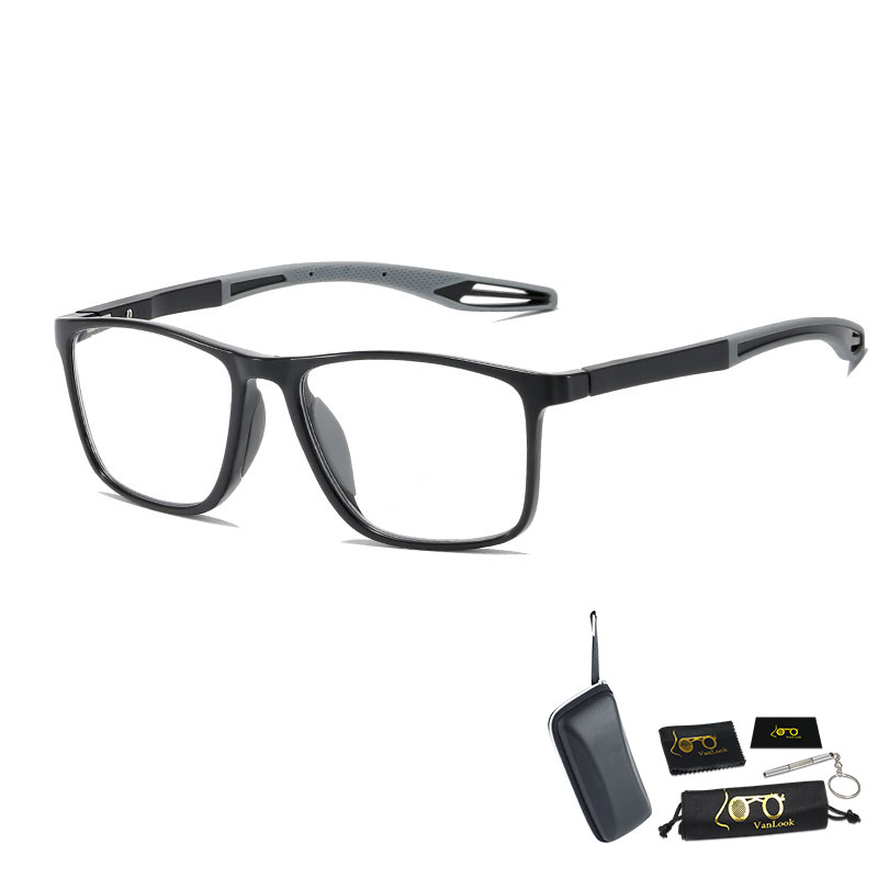 Gafas de lectura multifocales progresivas para hombre y mujer, lentes con bloqueo de luz azul TR90, montura cuadrada deportiva de aluminio y magnesio, UV400 + 2 3: Verde / +200