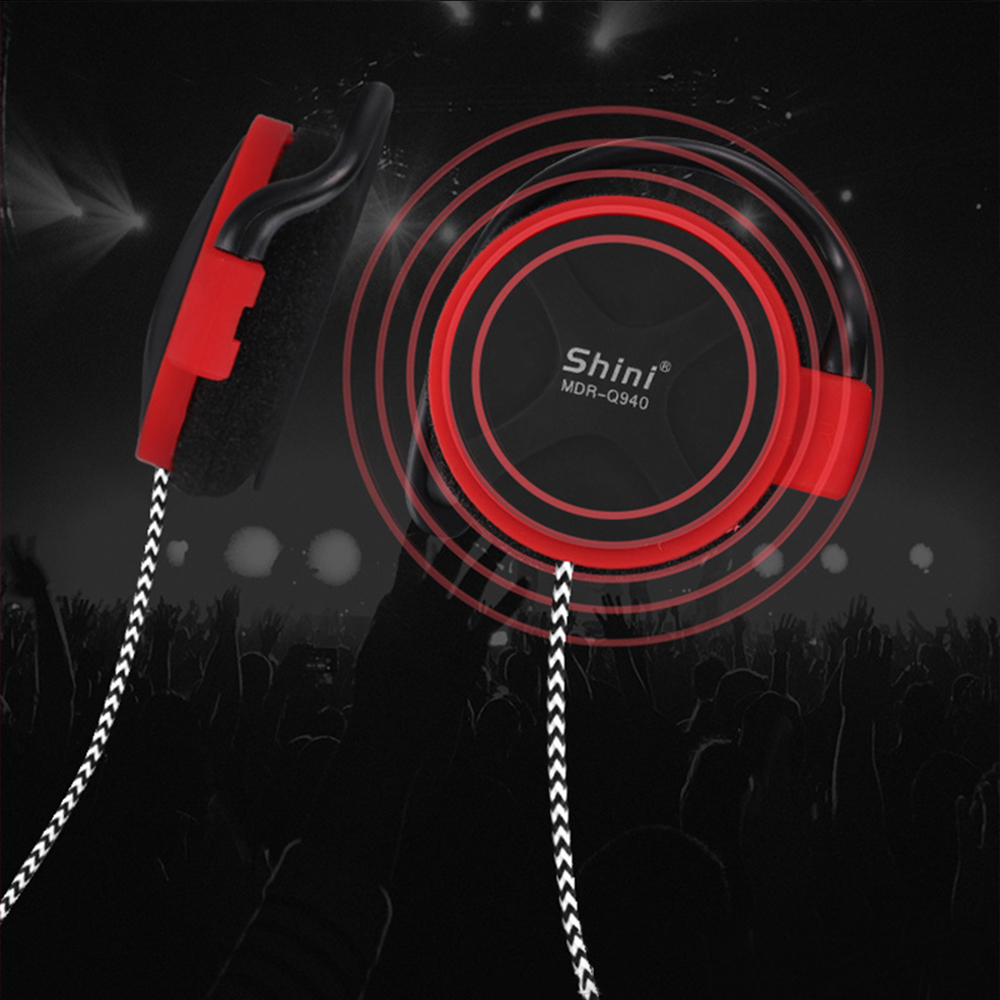 Original SHINI Q940 3.5mm Headphones Stereo Bass Music Earphone Ear Hook Headset fone de ouvido For MP3/4 Computer Mobile Phone