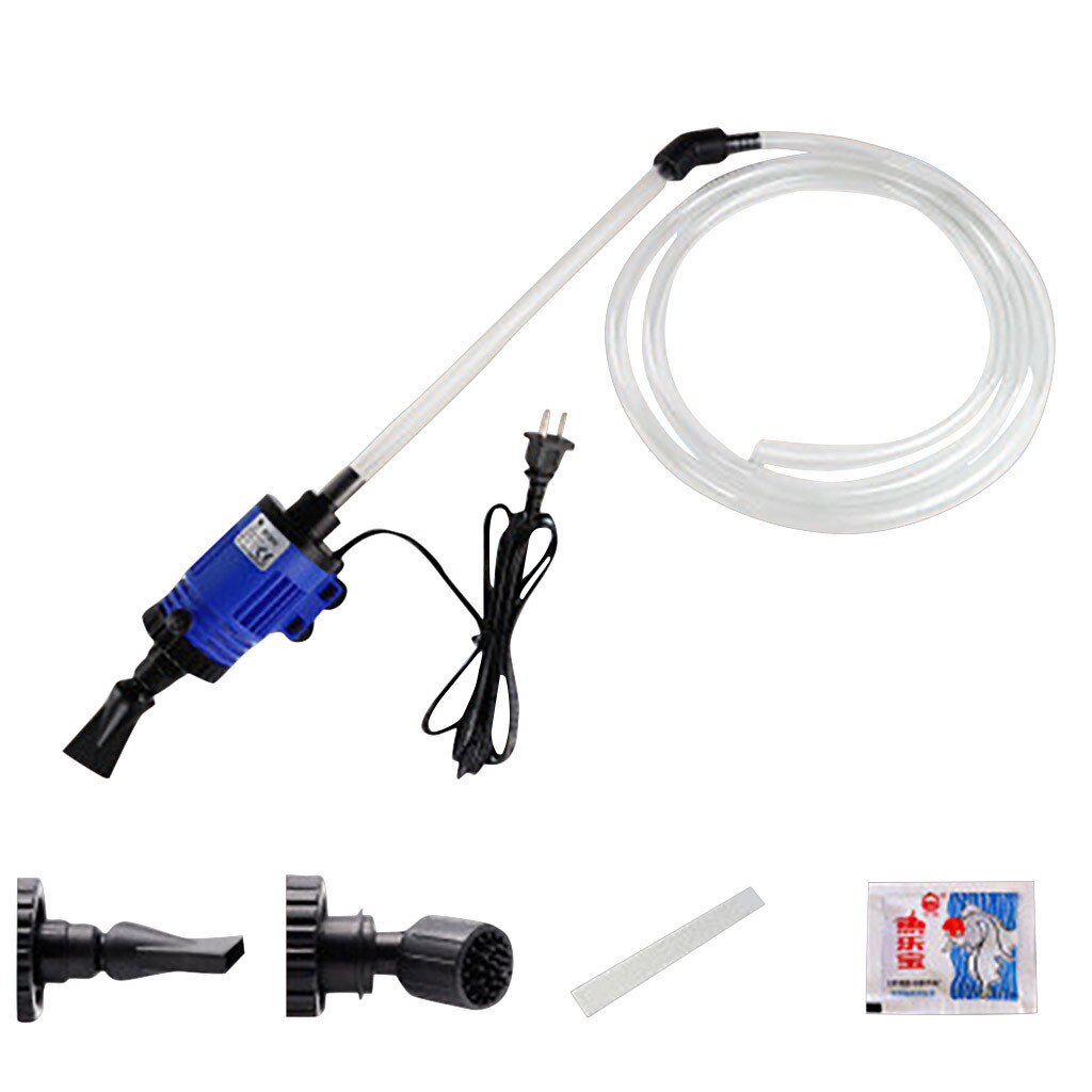 Automatic Fish Tank Water Changer Pump Aquarium Gravel Cleaner Fish Feces Siphon Vacuum Pump Cleaner With Hose Blanket 220V-240V