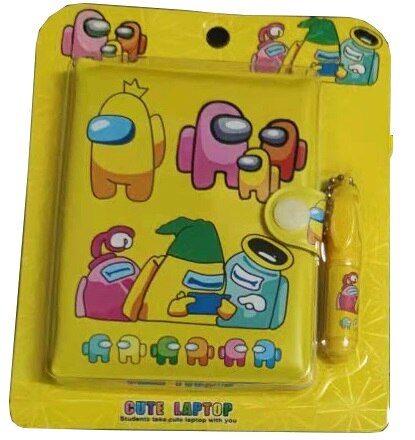 2022 Kawaii Journal Cute Cartoons Notebook Color Page Notebook Diary Agenda Notepad School kids Stationery: Grey