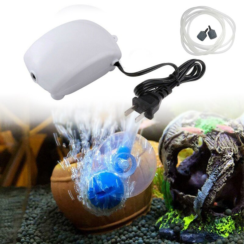 Aquarium Luchtpomp Fish Tank Mini Compressor Ncreasing Zuurstof Pomp Bubble Air Zuurstof Pomp Voor Aquarium Accessoires