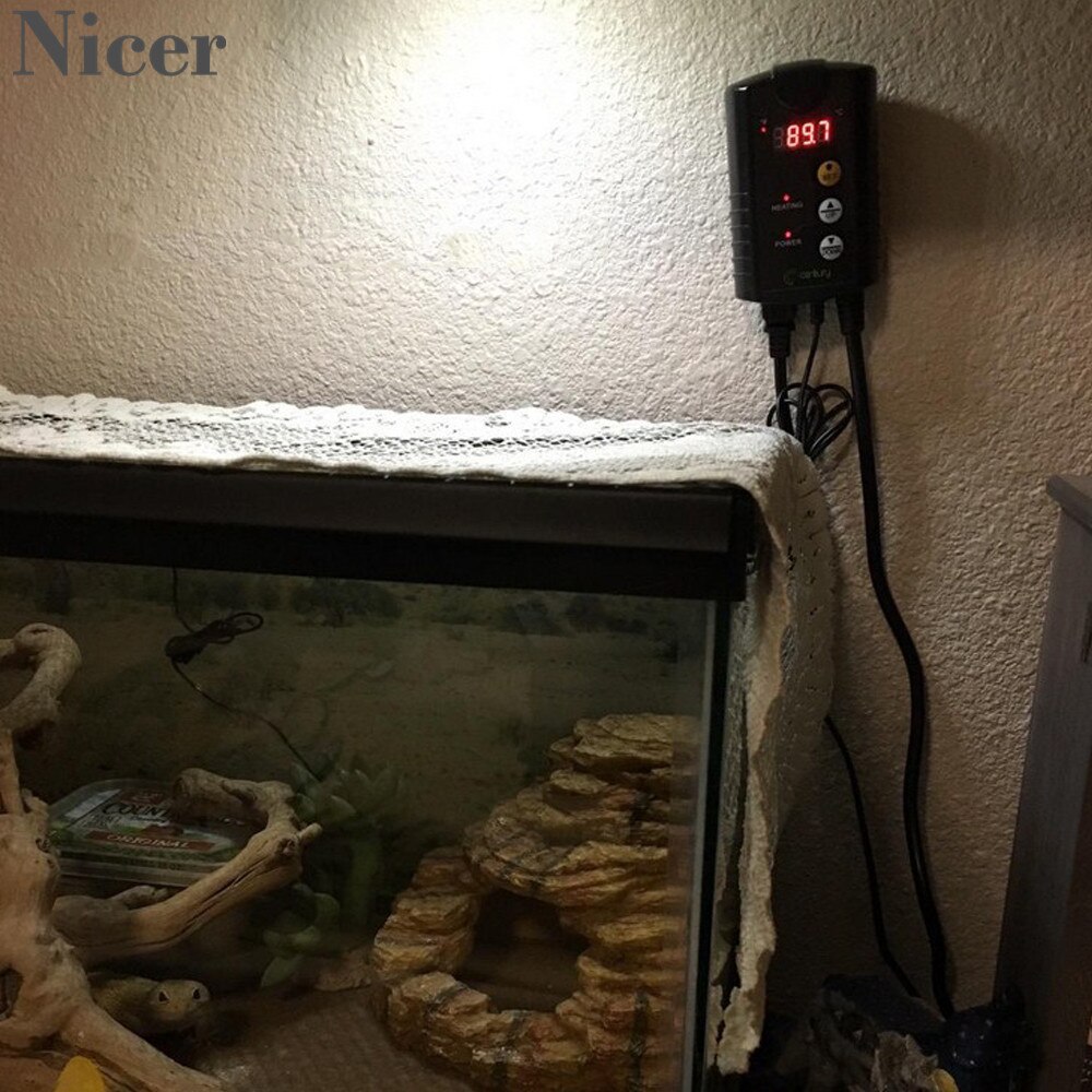 Temperature And Humidity Control Regulator Digital Display Sensor Plant Crawler Heating Pad Temperature Controller Instrument
