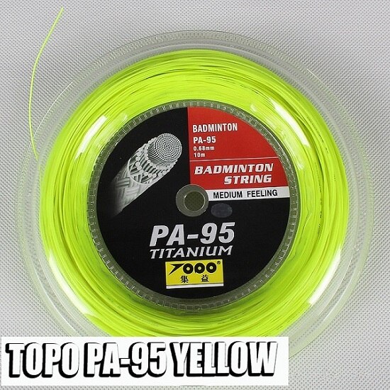 TOPO PA95 Badminton string reel 200m: Yellow