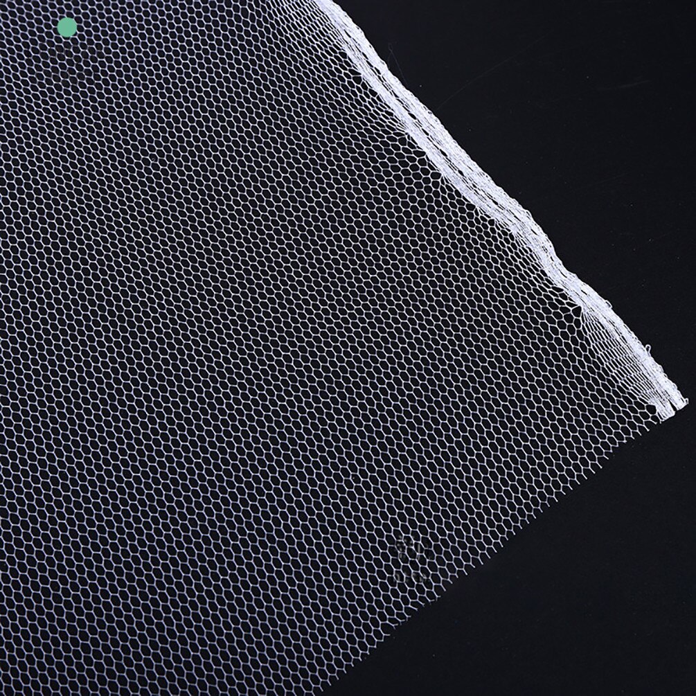 1 Meter Reinforced Coarse Net Hard Net Six Corners Mesh Fabric for Wedding Dress Baby Skirt Accessories Mesh Fabric