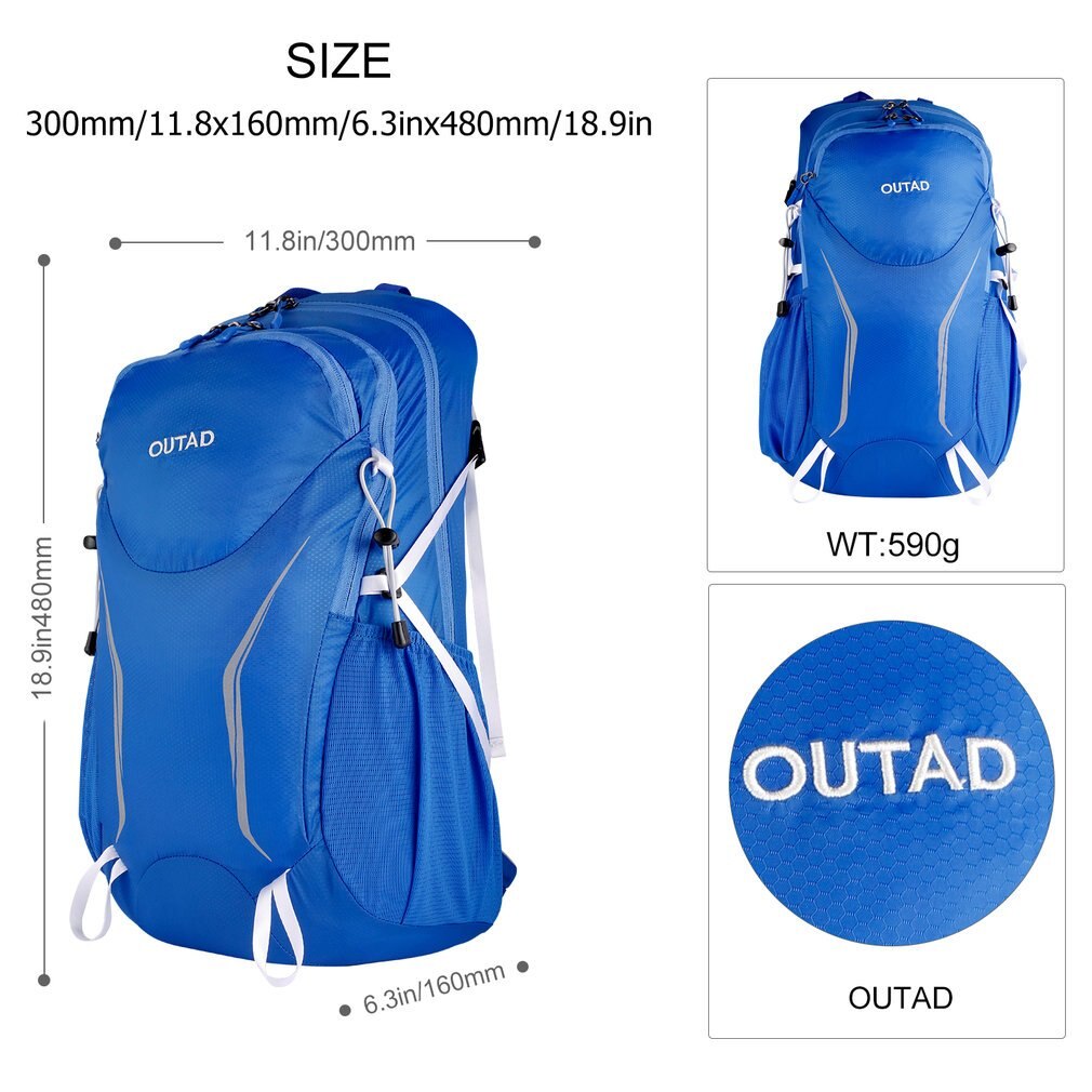 OUTAD-mochila ultraligera para exteriores, impermeable, para montañismo, escalada, Camping, deportiva, reductora de carga