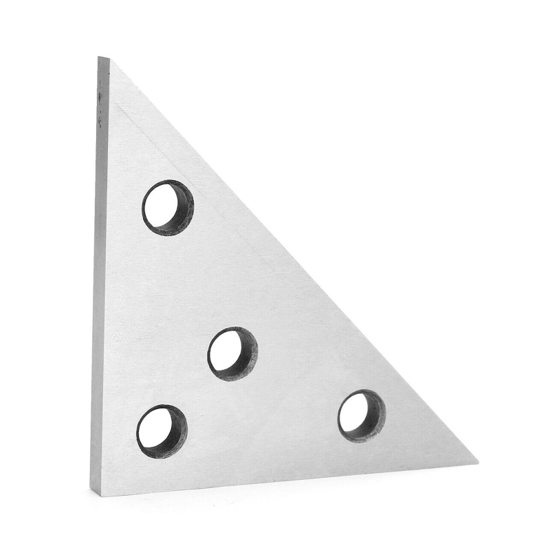 Solid Angle Plate Set with 4 Holes Triangle Angle Block Machinist Measurement