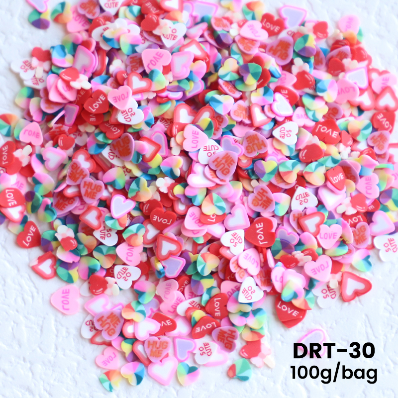 10 g/zak Fruit Plakjes Nail Art Decoraties Kerst Kerstman Bloemen 3D Polymeer Pailletten Klei Stickers DIY Nagels Accessoires: Blue