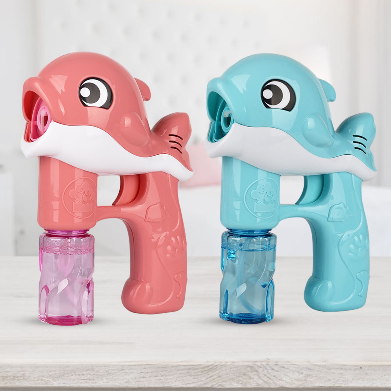 Kids Automatische Dolphin Bubble Gun Speelgoed Zomer Zeep Water Bubble Machine 2-In-1 Elektrische Bubble Machine Voor kinderen Speelgoed