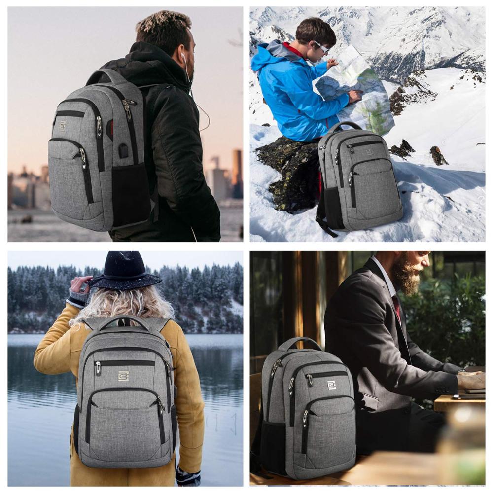 15,6 zoll Männer & Frauen Laptop Rucksack Reise Anti Diebstahl Schlank Haltbare USB Lade Port Rucksack College School Computer Tasche