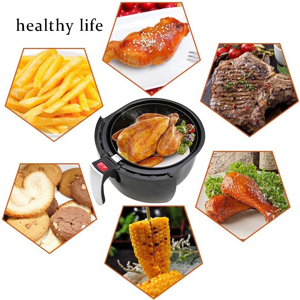 Papel perforado que absorbe el aceite para freidora, Streamer, sartenes, antiadherente, para hornear, horno, pastelería, estera para hornear, 100 Uds., # TD