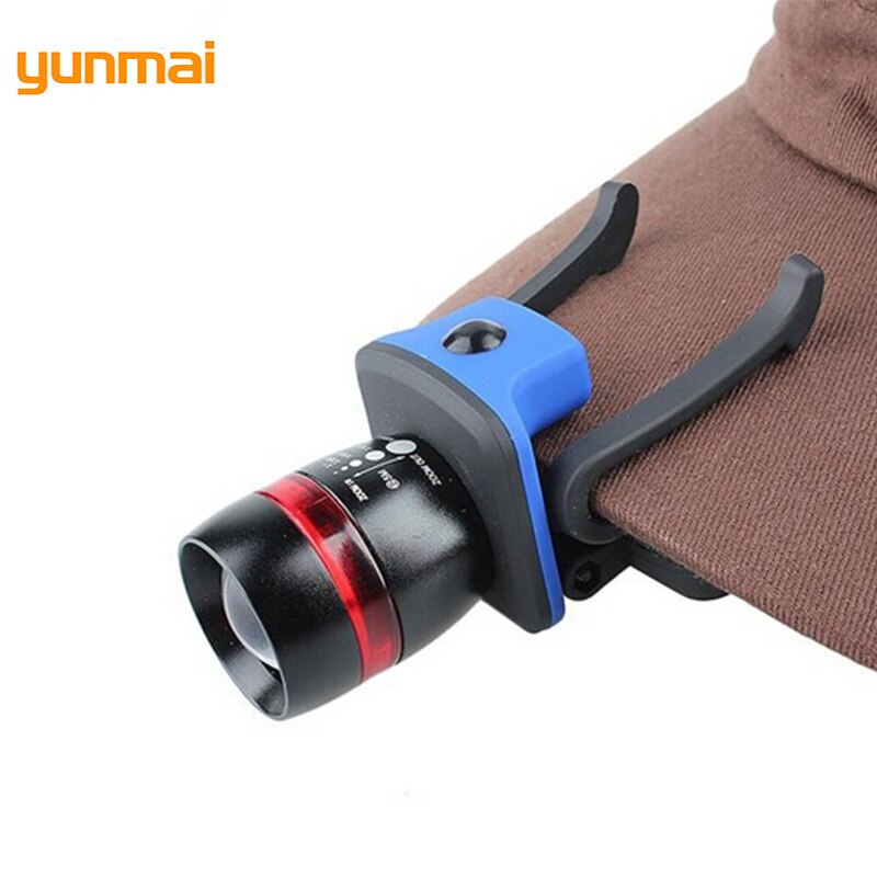 Yunmai 5 stk 5 ledet sensor hodehette lue lampe lys hodelykt lommelykt svart turlommelykt sykling blitslys utendørs ridning