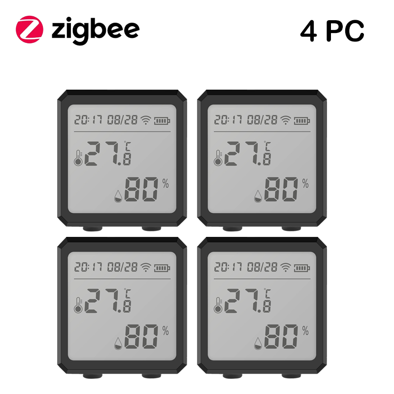 Tuya Smart WIFI Zigbee Temperature And Humidity Sensor Indoor Hygrometer Thermometer With LCD Display Support Alexa Google Assis