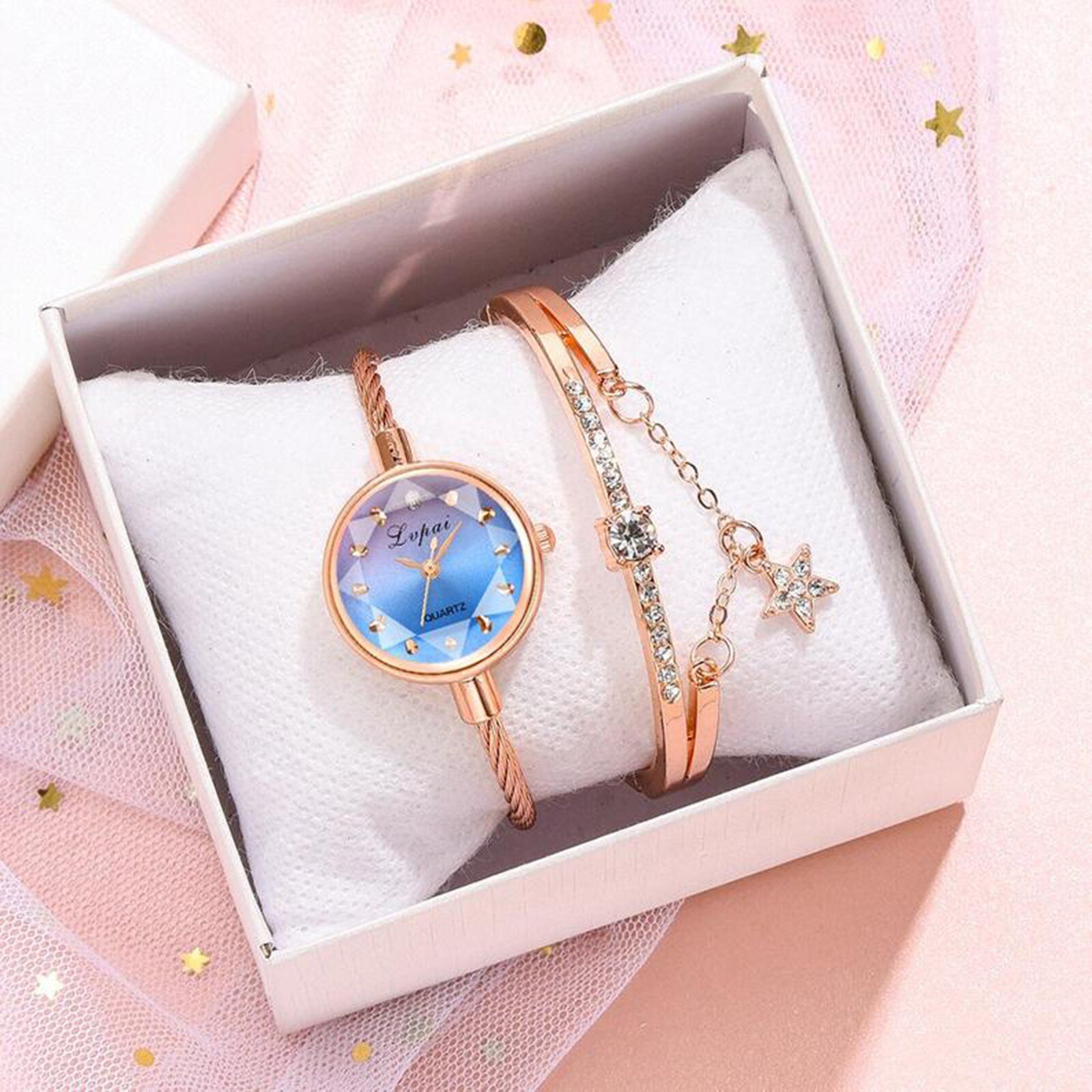 HORLOGES Watches Women Brand Leather Strap Gold Bracelet Quartz Watch For Women Dress Wristwatches Female Clock