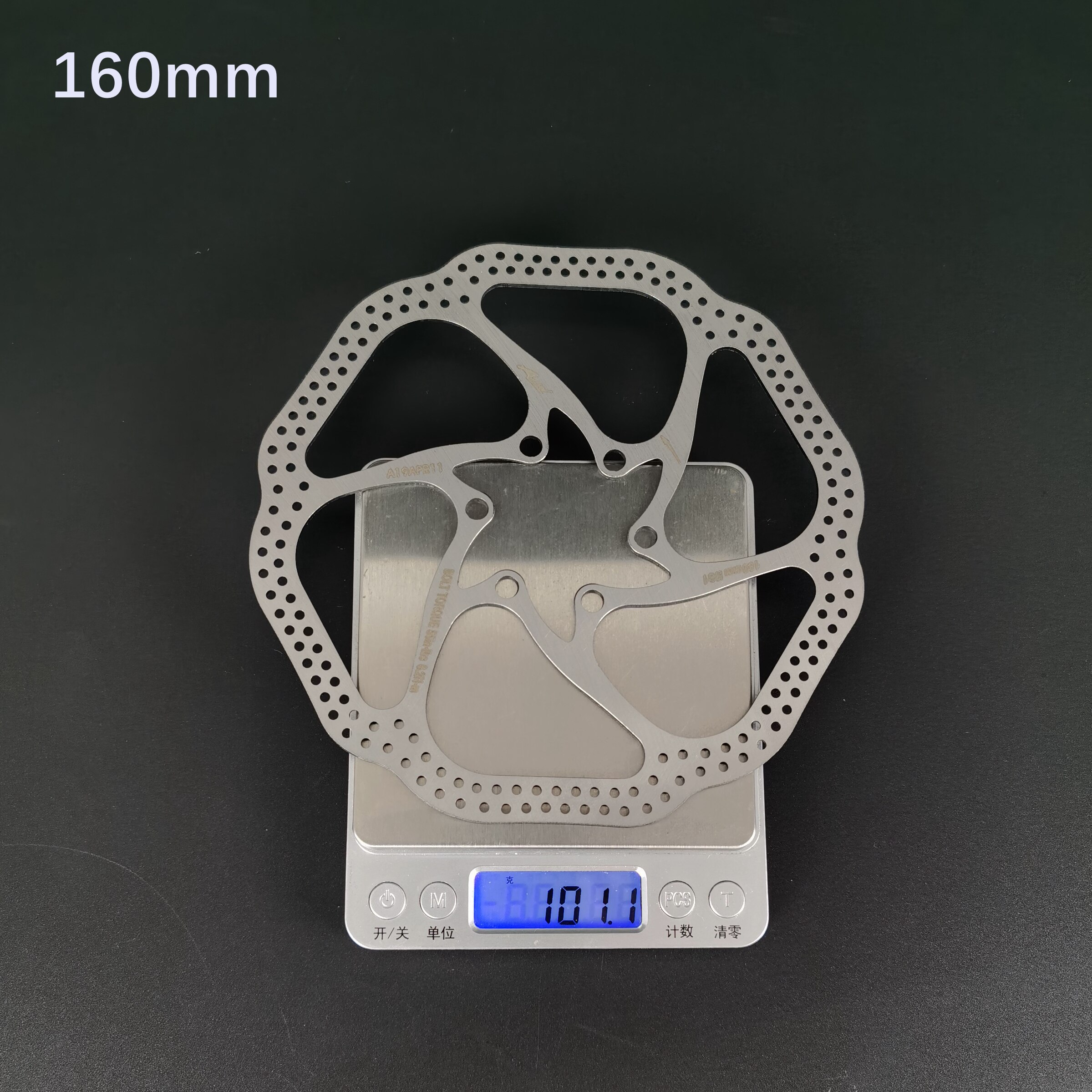 Pastillas de freno de disco HS1 para bicicleta de montaña y carretera, Rotor de freno de disco con 6 tornillos, 160/180mm, 6 sctrews