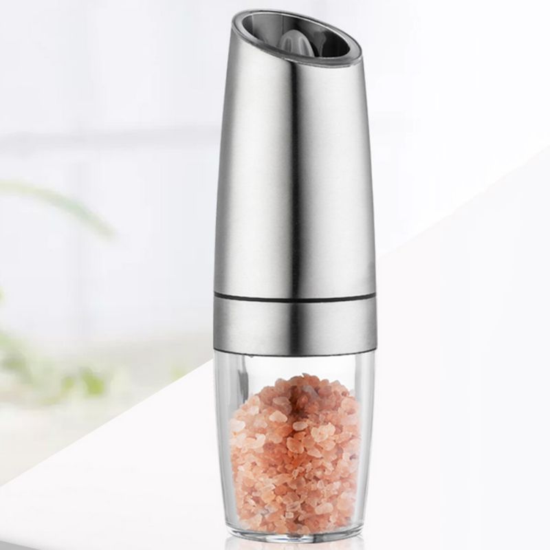 Molinillo Eléctrico automático, molinillo de pimienta y sal, lámpara LED, molinillo de granos de especias, molinillo de porcelana, herramientas de cocina