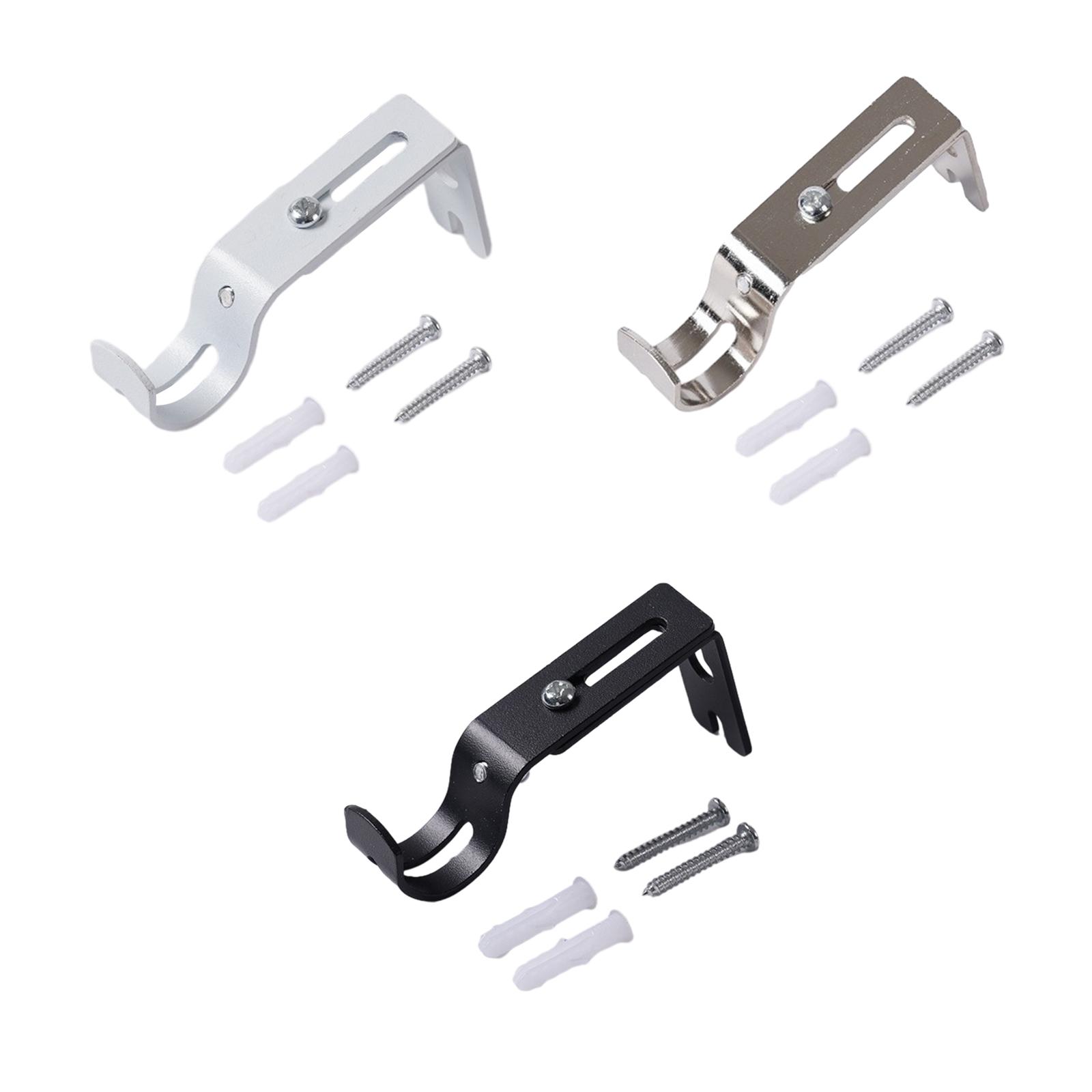 Support de tringle à rideau, Support de tringle simple Portable pour rideau mural, Support de tringle à rideau, cintre pour tringle à rideau de 1 pouce