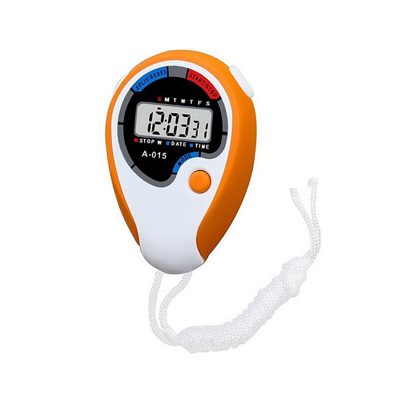 Electronic Digital Stopwatch Multifunctional Running Timer TS-1809 for Sport Swimming Competition Training Timer Cronômetro: M350-yellow
