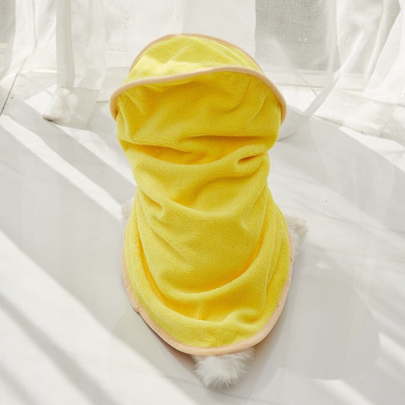Zachte Sneldrogend Bad Huisdier Handdoek Effen Kleur Pluche Hond Pyjama Met Kap Super Absorberende Honden Katten Hoodies Puppy badhanddoek