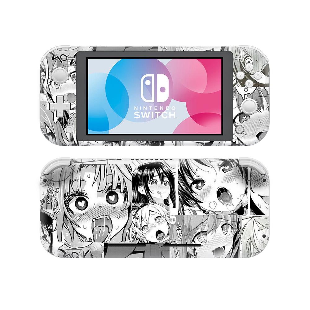 Anime Ahegao chica conmutador Nintendo etiqueta engomada de la piel de la cubierta de la etiqueta para Nintendo interruptor Lite Protector Nintend interruptor Lite etiqueta engomada de la piel de la: YSNSL0071