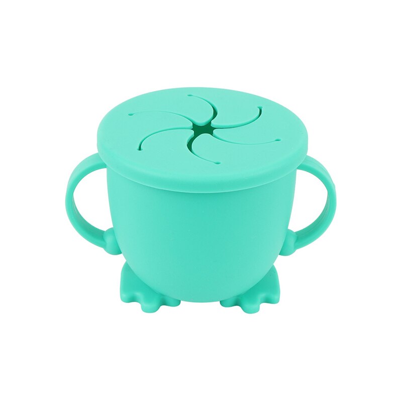 Contenitore per bevande portatile per alimenti in Silicone per bambini: cyan