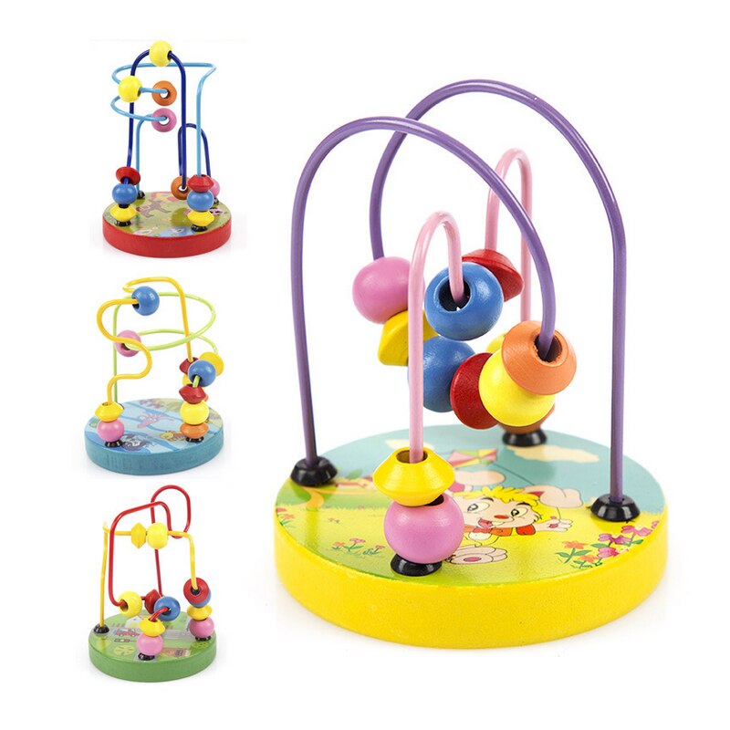 N121 Beaded bead game mini small bead animal puzzle toys hand-eye coordination exercise Style randomly sent