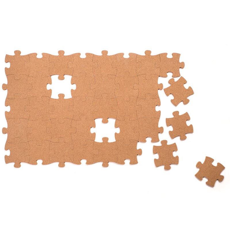Cork Wood Phellem Wall Jigsaw Puzzle Office School Home Decoration Cork Board Sticker Pins Board Wood Puzzle