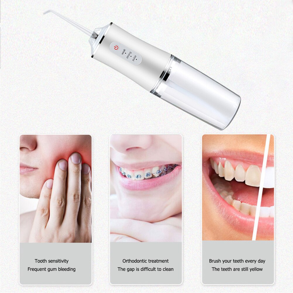Irrigateur buccal, jet dentaire Portable, 3 Modes, nettoyeur des dents, brosse à dents, hygiène buccale, nettoyage, USB, Rechargeable