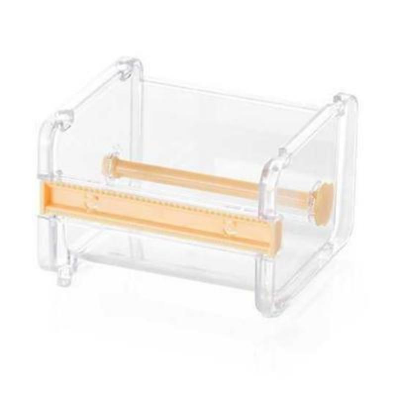 Washi Tape Cutter Set Tape Tool Transparent Tape Holder Tape Dispenser School Supplies Office Stationery for Student: Yellow