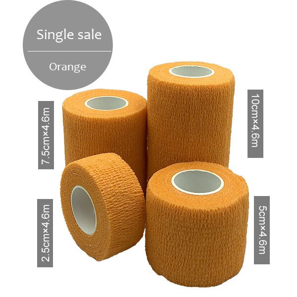 12 Rotoli Benda Autoadesiva Coesiva – 2,5cm X 4,5m – Elastica E Traspirante – Colori Vari