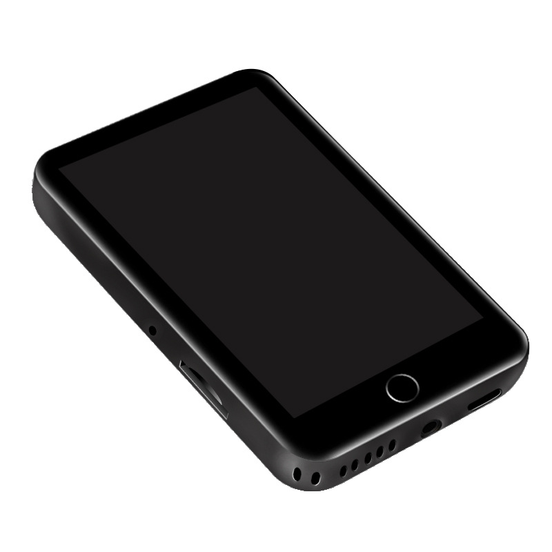 M7 Metalen MP4 Speler Bluetooth 5.0 Ingebouwde Luidspreker 2.8 Inch Grote Touch Screen Mp3 E-Book Stappenteller Opname Radio video: Black / 16GB