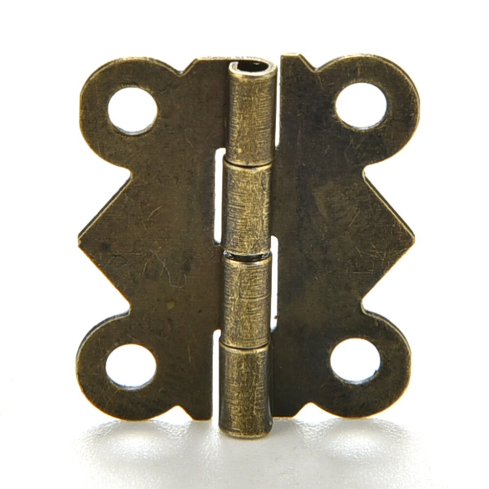 10Stck 20x17mm Mini Schmetterling Scharniere Schmuck Wein Kasten Holz Puppenhaus Tür Scharnier Schrank Schublade Schmuck Kasten DIY Reparatur
