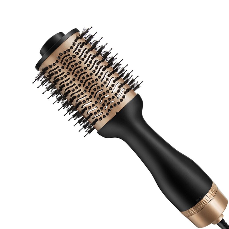 Air brush hårfön borste hårfön volumizer anti-skållnings negativ jonisk plattång borste salong fön: Guld 3 / Eu