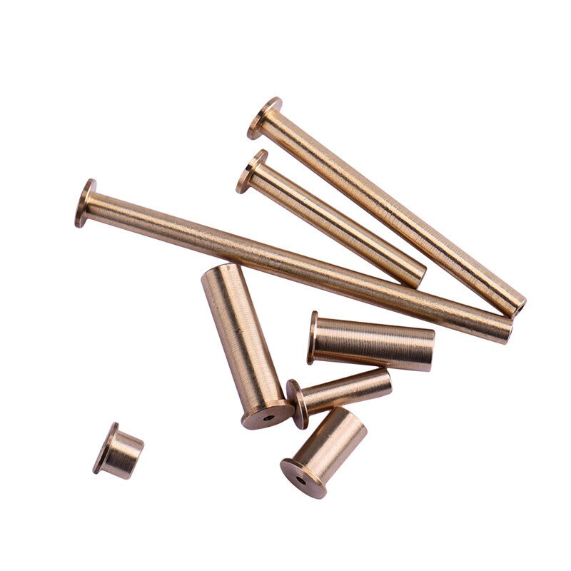 8Pcs/ Set Copper Nail Brass Plug Golf Weight Weights For .335 .355 .370 Tip Steel Shaft 2g 4g 6g 8g Club Head Kits