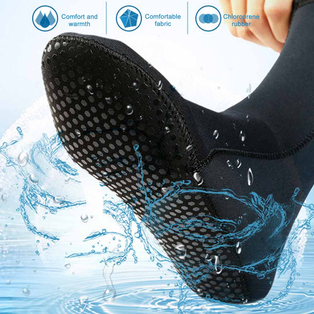 Calcetines de buceo impermeables de neopreno y nailon para playa, antideslizantes, accesorios para surfear y bucear, 3mm