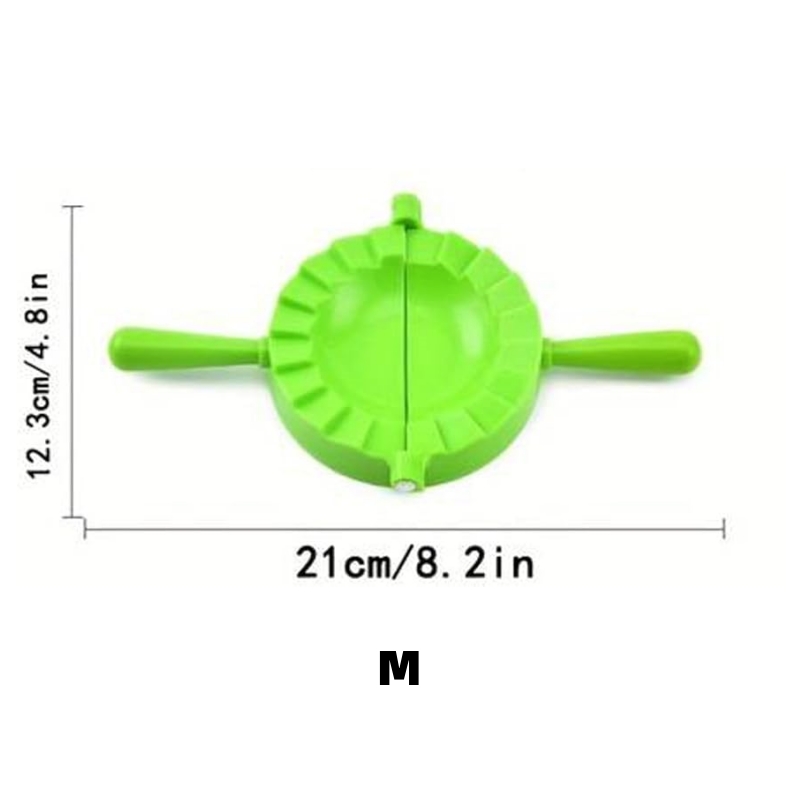 1pc multi-color dumpling maker Kitchen household manual dumpling maker Plastic color dumpling folder dumpling mold: army green