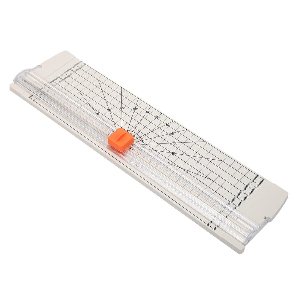 A4/A5 Präzision Papier Foto Trimmer Schneider Guillotine mit Pull-out Herrscher für Foto Etiketten Papier Schneiden Werkzeug durable: White