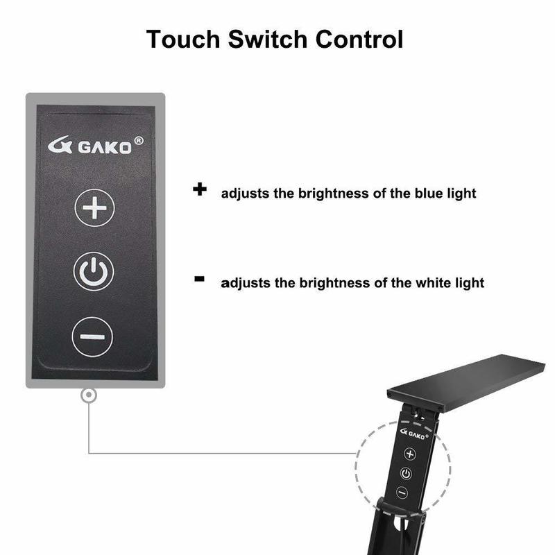 Clip-on Hi Lumen Dimmable Aquarium Led Lighting with Touch Control for Saltwater Marine Reef Freshwater Fish Tank Aquatic Plants