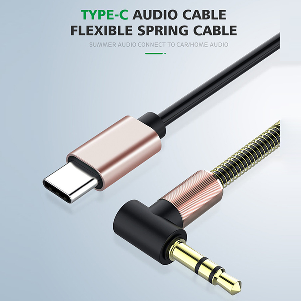 USB C naar 3,5 mm Jack Auto Lente Intrekbare Audiokabel AUX Audiokabel Adapter Voor iPhone 15 Headset Luidspreker Type-C Converter