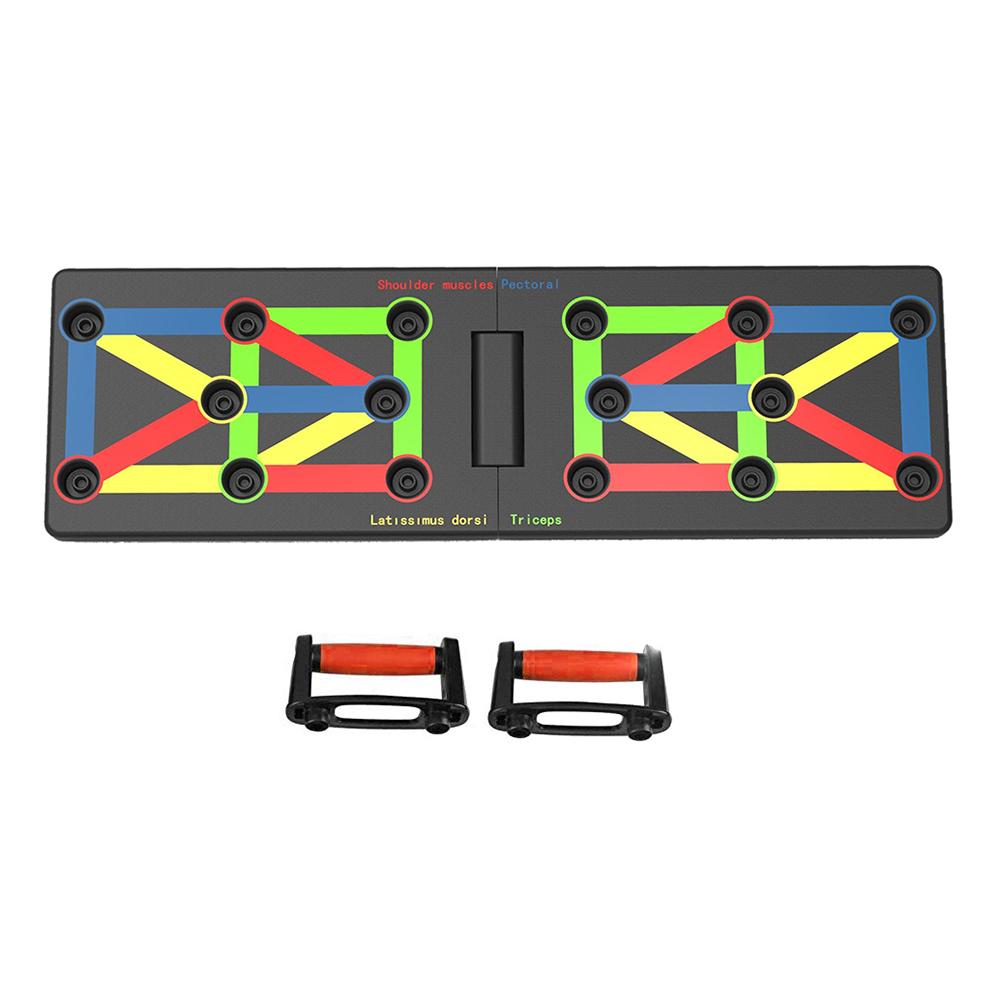Push-up Stand Push-up Board with Color-coded and Training System for Gym Body Training: Red